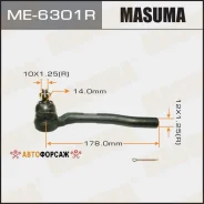 ���������� ������� ���� Masuma Honda FIT/ GD1, GD2, GD3, GD4 01-07 RH Masuma ME-6301R Masuma, ������ ME6301R ����