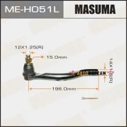 ���������� ������� ���� Masuma Honda Accord/CU2 Masuma ME-H051L Masuma MEH051L ����