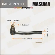 ���������� ������� ���� Masuma Honda FIT/ GE6, GE8 Masuma ME-H111L Masuma MEH111L ����