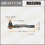 ���������� ������� ���� Masuma Honda FIT/ GE6, GE8 Masuma ME-H111R Masuma MEH111R ����
