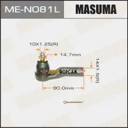 ���������� ������� ���� Masuma Nissan Micra/ K12E LH Masuma ME-N081L Masuma, ����� MEN081L ����