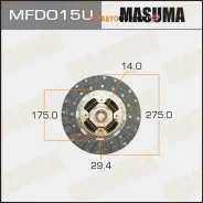 ���� ��������� Masuma 275*175*14*29.4 (1/5) Masuma MFD015U Masuma MFD015U ����
