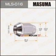 ����� Masuma 12x1.5��, L=35.4��, ��� ����=19�� Masuma MLS-016 Masuma MLS016 ����