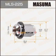 ����� Masuma 12x1.5��, L=35.2��, ��� ����=19��, ��������, � ������ D=27,7�� / Honda Masuma MLS-225 Masuma MLS225 ����