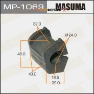 ������ ������������� Masuma /front/ VITZ Ractis KSP90, NCP90, SCP90 [��.2] Masuma MP-1069 Masuma, �������� MP1069 ����