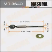 ������� ���� Masuma Toyota Corolla / NZE120, NZE121 00-06 Masuma MR-3640 Masuma MR3640 ����