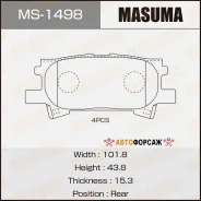 ������� �������� Masuma, AN-688WK, NP1028, P83068 rear (1/16) Masuma MS-1498 Masuma, ������ MS1498 ����