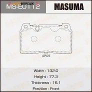 ������� �������� Masuma, AN-4809K, P85123 front (1/12) Masuma MS-E0112 Masuma, �������� MSE0112 ����