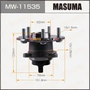 ��������� ���� Masuma rear Toyota Harrier / ZSU60W (with ABS) Masuma MW-11535 Masuma, ������ MW11535 ����