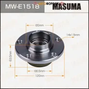��������� ���� Masuma rear AUDI A1, Skoda Fabia 00- (with ABS) Masuma MW-E1518 Masuma, ������ MWE1518 ����