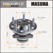 ��������� ���� Masuma rear Hyundai Sonata V (with ABS) Masuma MW-K3512 Masuma, ������ MWK3512 ����
