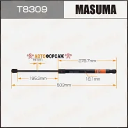 ���� ������� ��������� Masuma, L=503mm (1/40) Masuma T8309 Masuma T8309 ����