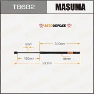 ���� ������� ������ Masuma, L=560mm (1/40) Masuma T8682 Masuma T8682 ����