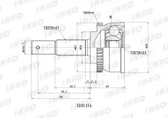 ���� ������� 27/23 ABS 44 | ����� ����/��� | INKO 320135A 320135A ����