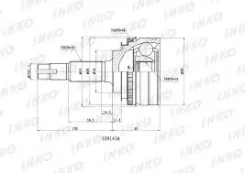 ���� ������� 26/32 ABS 48 | ����� ����/��� | INKO 329143A 329143A ����