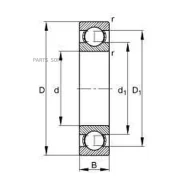 ��������� (72,00/ 35.00/ 17.00/ ���������) NSK 6207-C3 6207C3 ����