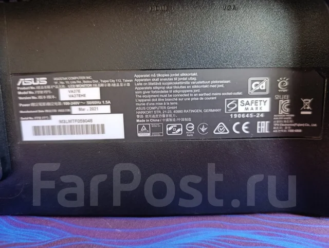 Asus. 27", ���������� �� (LCD, LED, QLED) ����