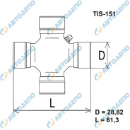 ���������� ���������� ���� Isuzu �������� TIS-151 TIS151 ����