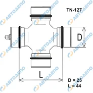 ���������� ���������� ���� Nissan Terrano 1986-1995 �������� TN-127 D21 TN127 ����