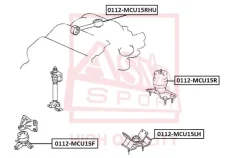 ������� ��������� Toyota Toyota Camry SXV2#/MCV2# 1996-2001 ASVA 0112-MCU15RHU 0112MCU15RHU ����