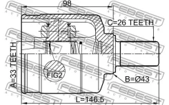 ���� ���������� ����� Renault Duster 2411-Dustlh Febest 2411Dustlh 2411DUSTLH ����