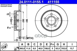���� ��������� ATE 24.0111-0155.1 (1 373 360) Ate ���. 24011101551 24011101551 ����
