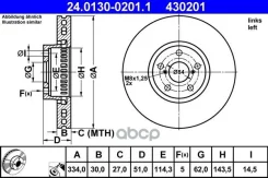 ���� ��������� �������� ����. L 334x30 5 ���. Ate ���. 24.0130-0201.1 24013002011 ����
