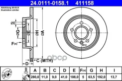���� ��������� ATE 24.0111-0158.1 K6R914S; K010497; DF6535; DF4422; BN-1021; BG3897C; ADF124360; ADF124316; 7M51-2A315-BA; 3M51-2A315-ED; 31499632; 31...