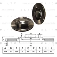 ���� ��������� BMW 1 (E81/E87) 07- �����. ����. Blitz BS0213 BS0213 ����