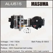 ��������� Masuma, FORD / Duratorq TC 2.2 (14V/150A) Masuma AL-U515 Masuma ALU515 ����