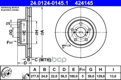 ����. ���� ���. ����. [276x24] 5 ���. Subaru Impreza [GC] 2.0 Turbo/Forester 2.0/Legacy I 2.0/III 2.5/IV 2.0 Ate ���. 24-0124-0145-1 24012401451 ����
