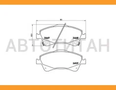 ������� �������� �������� Toyota Auris/Avensis/Verso 1.6-2.2D 09 P83109 Brembo P83109 P83109 ����