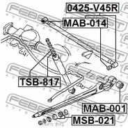 ���� Mitsubishi Pajero V20-50# 1990.10-1999.11 ����. ��������. Febest 0425V45R Febest 0425V45R 0425V45R ����