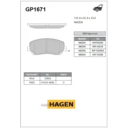 ������� ��������� �������� Sangsin Brake GP1671 Sangsin Brake GP1671 GP1671 ����