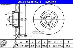 ���� ����. ���. Volvo S60, XC90 Ate ���. 24.0128-0162.1 24012801621 ����