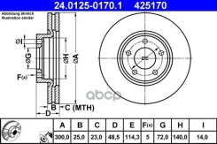 ���� ����. Mazda 3 Ate ���. 24.0125-0170.1 24012501701 ����