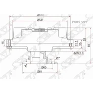 ���������� Infiniti G35 02-07 / Nissan Cedric 99-04 SAT ST-21082-AG200 ST21082AG200 ����