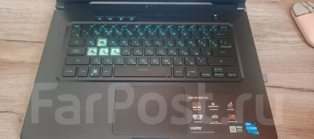 Asus TUF Dash F15 FX516PC. 15.6", 3,1����, ��� 8 ��, ���� 512���, WiFi: 1, Bluetooth: 1 ����