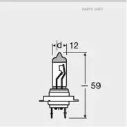 �������� ���� H7 12V 55W PX26d Ultra LIFE 2��. Osram 64210ULT-HCB 64210ULTHCB ����