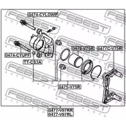 ������� ������ ����� Mitsubishi Pajero IV/Montero V87W/V97W 2006- 0477-V97RL Febest 0477V97RL 0477V97RL ����