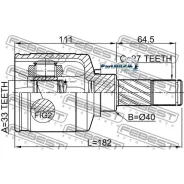���� Renault Duster 4x4 ���. �����. ���. Febest 2411Dustawdlh 2411DUSTAWDLH ����