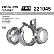 ����� V-Band 45��/1.75 �-� (� �������� SS304) 221045 ����