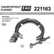 ����� V-Band 63��/2.5 SS304 EAG 221163 ����
