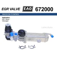 ������ EGR AUDI A3/Q3/TT, Skoda Octavia/Rapid/Superb/Yetti, VW POLO/Caddy/GOLF PLUS/Jetta/Passat B 672000 ����