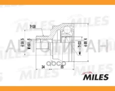 ���� �������� AUDI A4 1.9D-3.0 00-04 (GKN 304331) GA20031 GA20031 ����