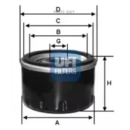 ������ �������� spin-on Honda OPEL DIV. UFI 2324300 2324300 ����