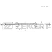 ���� ����������� ������� ����. ���. /����. VW Golf III 93- Vento 91- Zekkert BZ-1176 BZ1176 ����