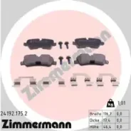 ������� �������� ! ����. 117x46x17 Land Rover Discovery/Range Rover 4.4i/2.7TD 04 Zimmermann 24192.175.2 241921752 ����