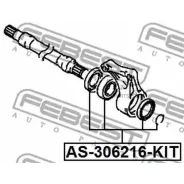 ��������� ��������� �������� ������� ����������� 30x62x16 | ����� ����/��� | Febest AS306216KIT AS306216KIT ����