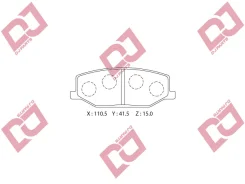 ������� ��������� �������� ��������/AN-129K; �PF-9118; �D9000; �GDB383/Djparts-BP1116 BP1116 ����